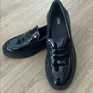 Zara Black Flats with Modern Platform